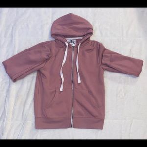 mauve zip up
